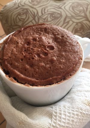 Una foto de Bizcocho a la taza de Nutella