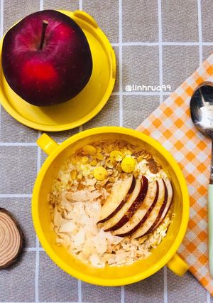 Hình của món EatcleanOvernight oat.