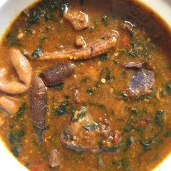 A picture of Ogbono soup.