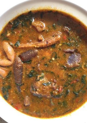 A picture of Ogbono soup.