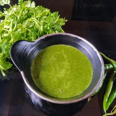 A picture of Quick easy coriander chutney.