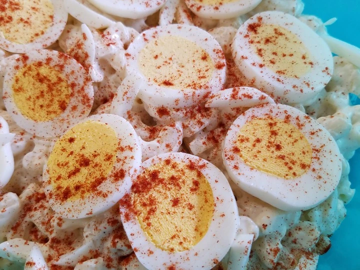 Easy Steps to Prepare Recipe Mom&amp;#39;s Macaroni Salad that is Can Pamper Your Tongue, Really Delicious}