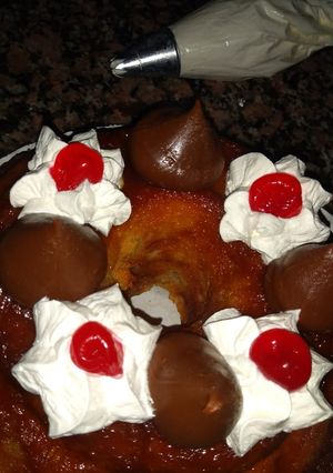 Una foto de Budín de pan exquisito!!👆👌 Súper fácil de hacer