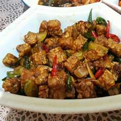 A picture of Tempe Oseng Kecap (No MSG).