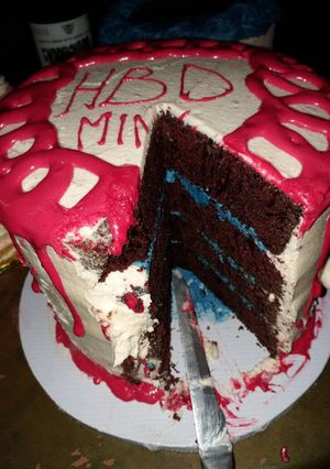 A picture of Red velvet cake.