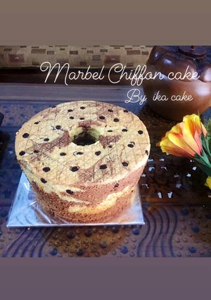 Foto resep Marbel chiffon cake