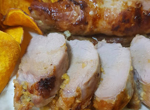 Foto de Lombinho de porco assado com laranja