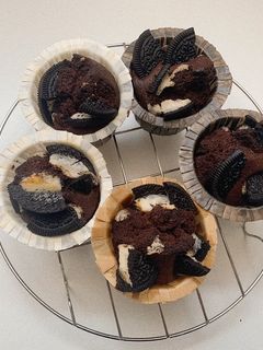 Hình của món Oreo muffin.