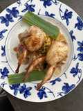 Codornices caramelizadas con soja