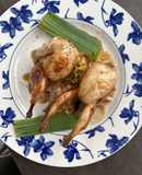 Codornices caramelizadas con soja