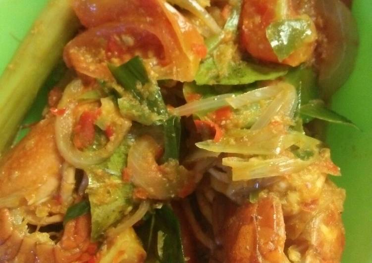 Resep Udang lobster saus padang, Lezat