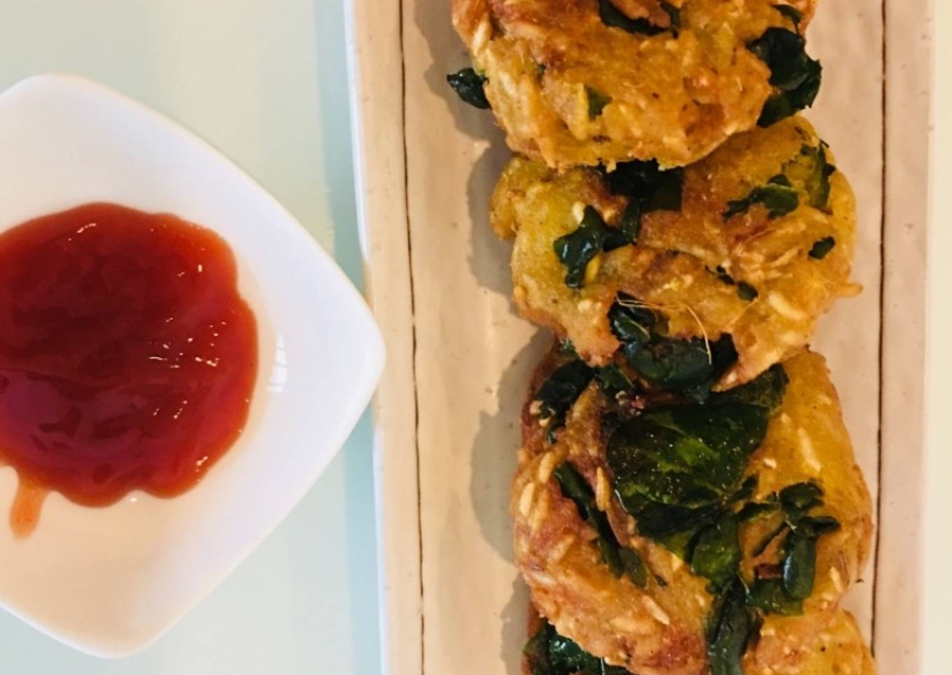 Spinach-flatten rice cutlets