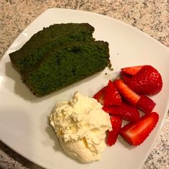 A picture of Matcha cake.
