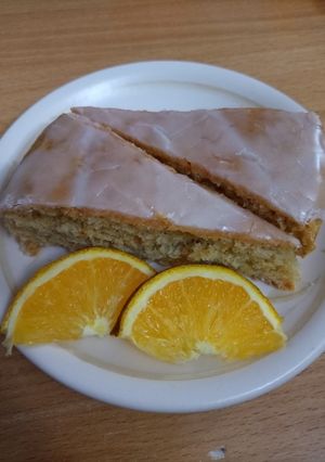 A picture of Eggless Orange Cake.