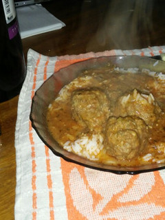 Una foto de Albóndigas de carne con arroz