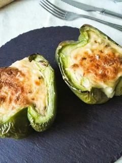 Una foto de Pimientos rellenos al horno