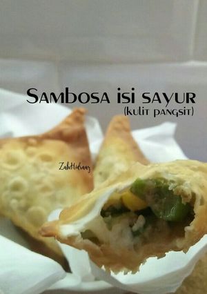 Foto resep Sambosa isi sayur (Kulit pangsit)