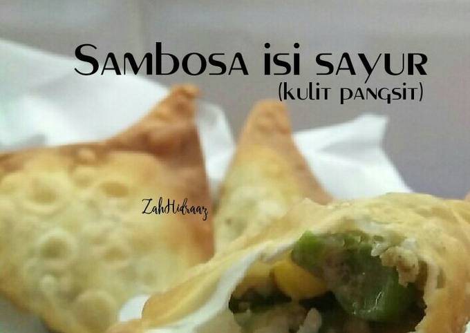 Sambosa isi sayur (Kulit pangsit)