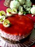 Tarta mousse de fresa