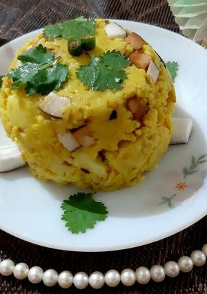 A picture of Moong dal khichdi.