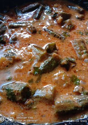 દહીં વાળા ભીંડા નું ગ્રેવી શાક(dahi bhinda saak recipe in gujarati) રેસીપી મુખ્ય ફોટો