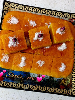 عکسی از دستور کیک شربتی😋