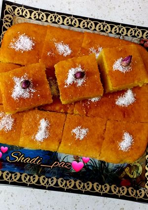 عکسی از دستور کیک شربتی😋
