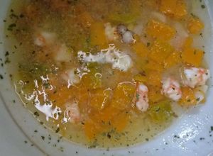 Foto resep Mpasi sup udang&pumpkin(labu oranye)