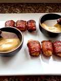 Bon Bon di Pollo e bacon, caramellati con zucchero di canna integrale Muscovado