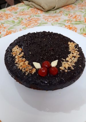 A picture of Rich Dark Chocolate Cake.