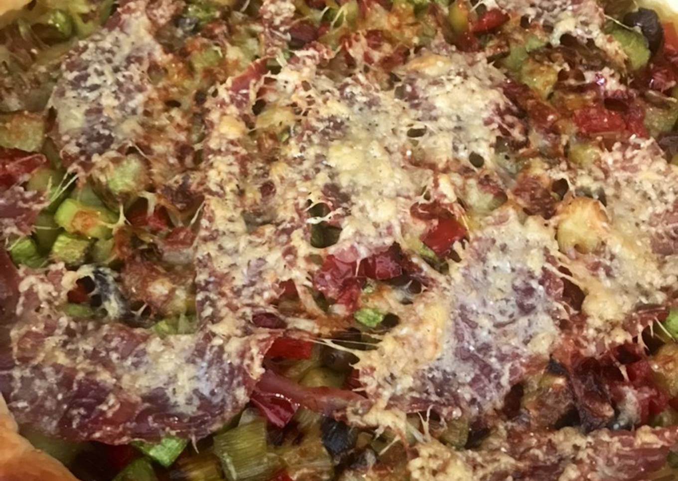 Tarte de légumes et coppa