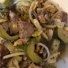 A picture of Mustard Beef Stir Fry.