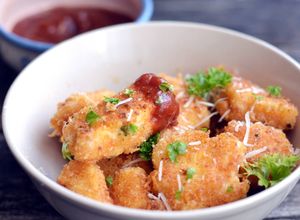 Parmezános csirkefalatkák recept fotója