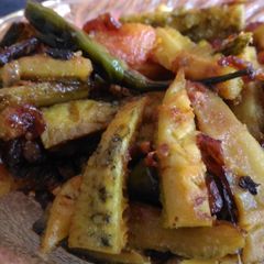 A picture of Masala karela.