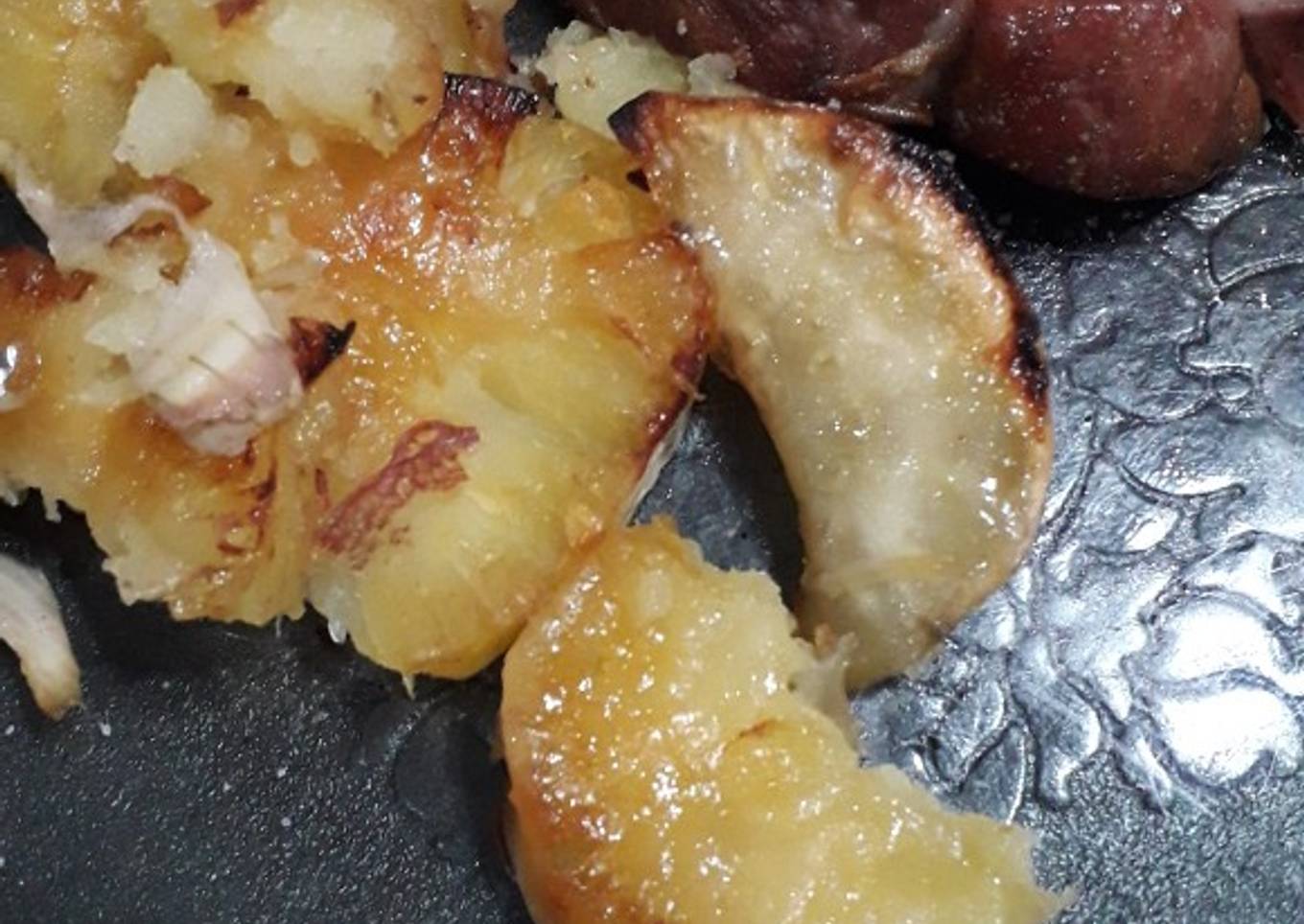 Bondiola con batatas al horno