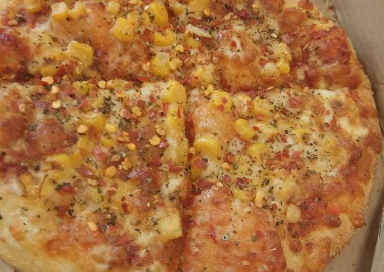 Corn pizza