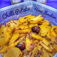 A picture of Chilli Potato / Aloo ki bhujiya.