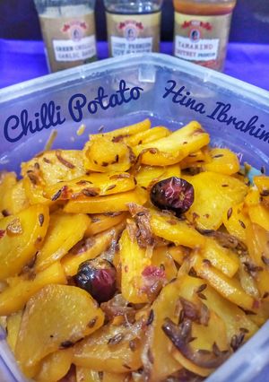 A picture of Chilli Potato / Aloo ki bhujiya.