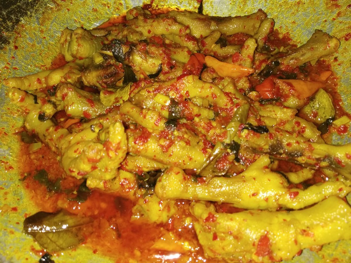 Langkah Mudah untuk Menyiapkan Ceker bumbu woku kemangi yang Sempurna