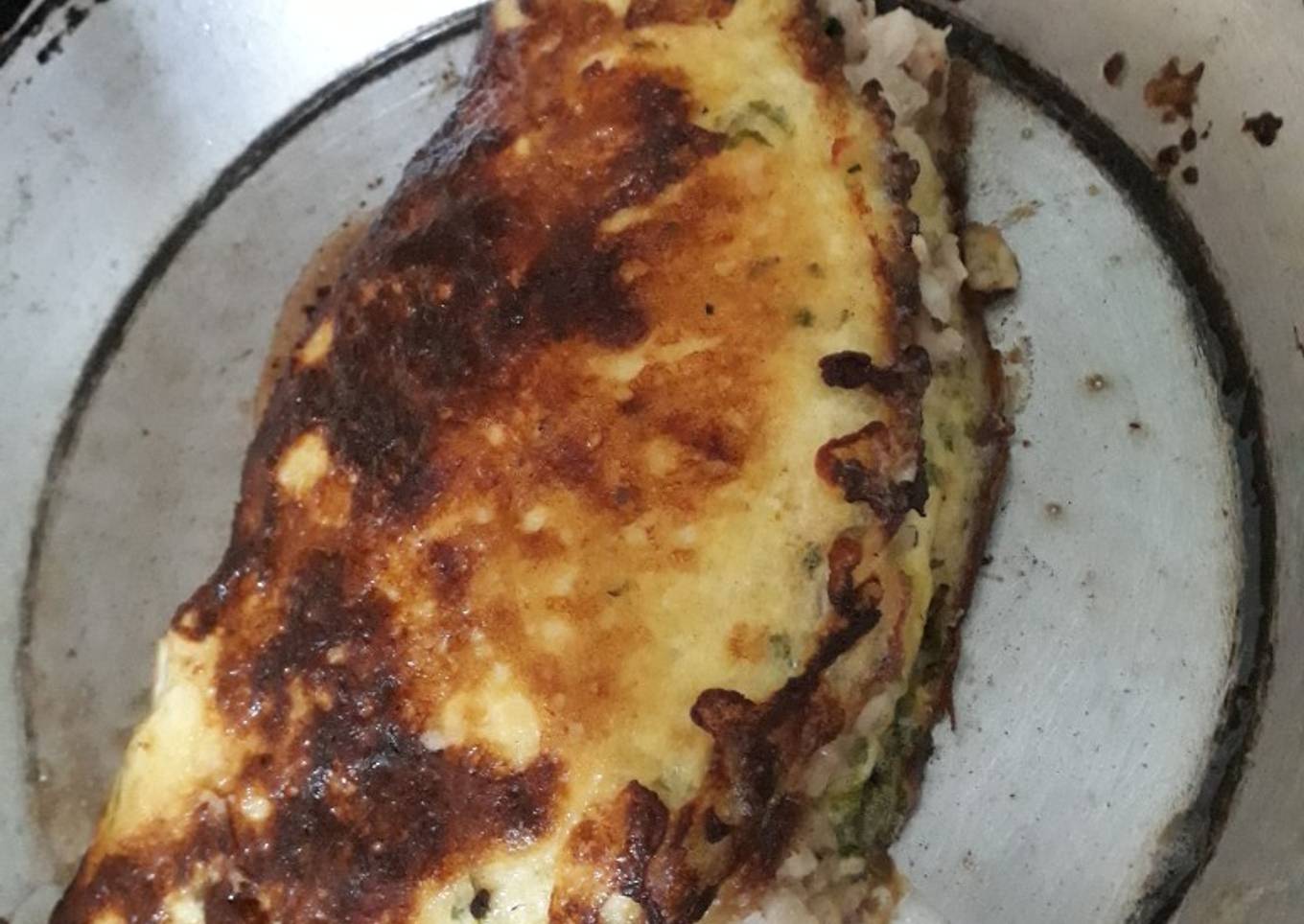 Omelette de resto comida