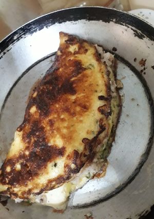 Una foto de Omelette de resto comida