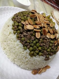 صورة لوصفة رز وبازيلا