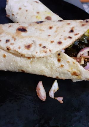 A picture of Kathi roll.