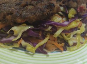 Una foto de Hamburguesas veganas de porotos negros
