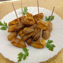 A picture of Roasted water chestnut masaledar chaat.