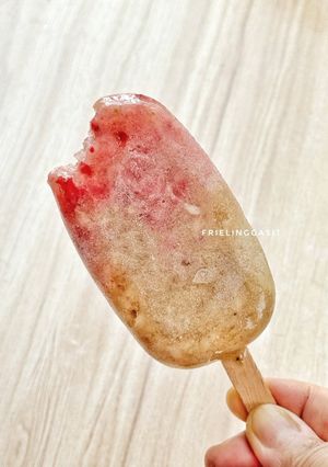Foto resep Es Krim Pisang Strawberry