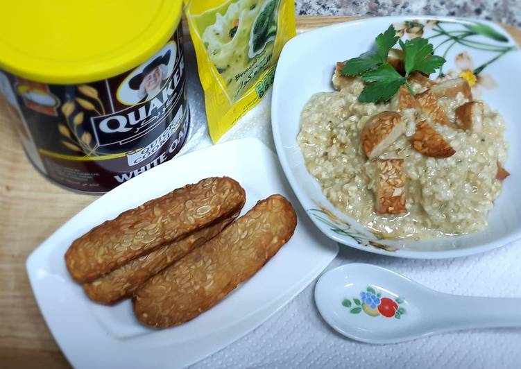 Bubur instan oatmeal tempe