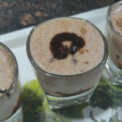 A picture of Choco moco shots.