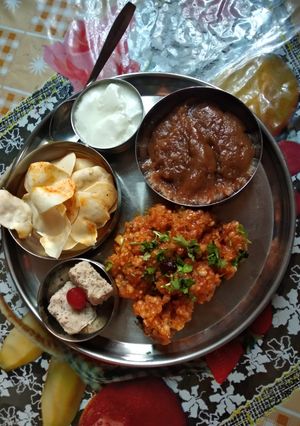 A picture of Sehgaar ki thali.