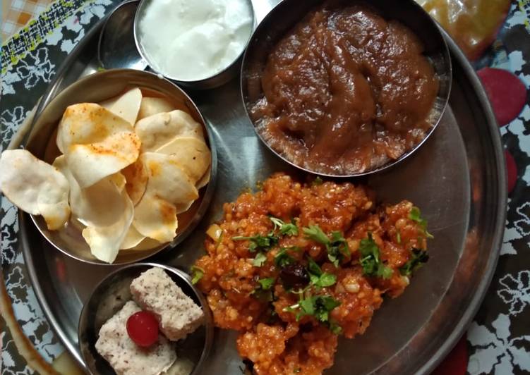 Recipe of Homemade Sehgaar ki thali